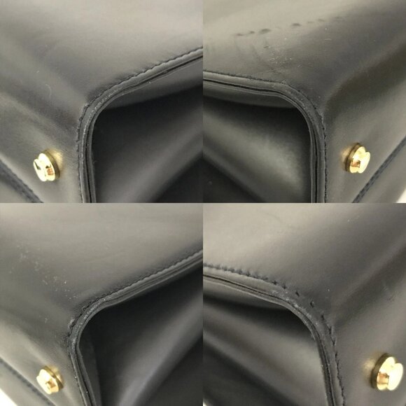 BALLY Leather Shoulder Hand Bag Navy blue/7BE1325 - Picture 7 of 15